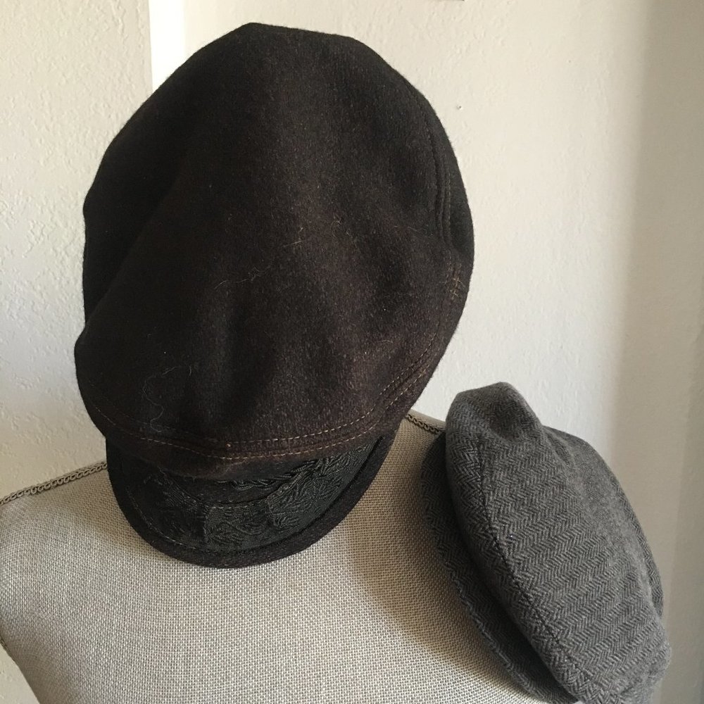 AUTHENTIC GREEK FISHERMAN'S HAT AND A GREY TAM HAT